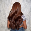 Glueless Luxueux Texture Parfaite Couleur Brun Cuivré 13x4 Perruque Sans Colle Body Wave