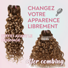 Extensions Couleur 4/27 Brun mêlé d'or Tissage Cheveux Bruts Water Wave
