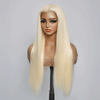 13x4 Dentelle Soyeux Perruque Sans Colle Couleur #613 Blonde Lisse