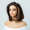 Bob Miel Balayage 7x4 Sans Colle Raie sur le Côté Définie Pose Instantanée Qualité Premium