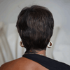 Boss Mature Tendance Glueless Highlight Pixie Bob Lisse Perruque Sans Colle Cheveux Humains