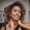 2 𝑭𝑶𝑹 €109🔥Perruque #4-27 Highlight Pixie+Blonde Highlight Lisse/Highlight Kinky Curly/Mèches Blondes  Ondulé /Blond Ombré Bouclé/ Dégradé 99J Lisse