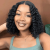 Flash Sale 5x5 T Part Dentelle Mignon Bob Perruque Cheveux Humains Bouclé(Aucun cadeau gratuit n'est offert）