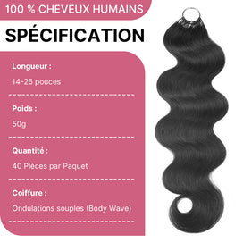 Mèches Crochet Hair Body Wave Légèreté Plume Pre-Separated & Soyeux