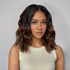 2 𝑭𝑶𝑹 €145🔥 Magnifique Glueless Ombre Brun 5x5 Perruque Sans Colle +2x6 Dentelle Bob Perruque
