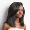 Pour Débutants Glueless Couche Yaki Lisse Wear Go Bob 7x4 Perruque Sans Colle