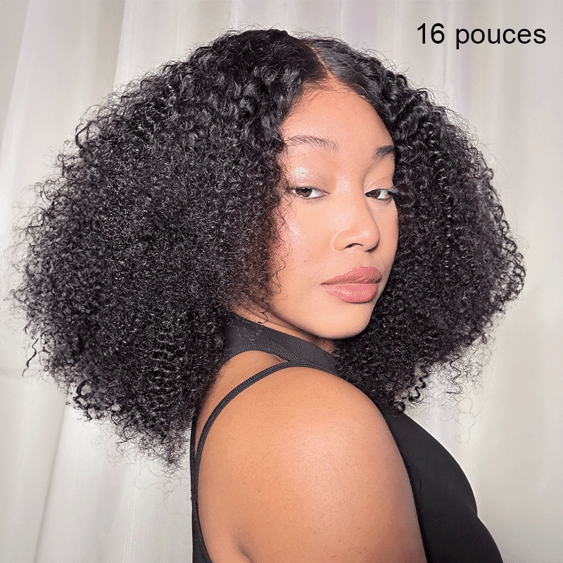 Les Plus Chauds 7x5 13x4 Glueless Bob Kinky Curly Perruque Sans Colle - SHINE HAIR