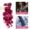 Extensions Cheveux Vierges 99J Tissage Brésilien Cheveux Body Wave