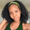 Glueless 3s Wear Go Perruque Bandeau Bob Kinky Curly 100% Cheveux Humains