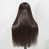 Brun Café 13x4 Dentelle Lisse  Densité 250% Glueless avec Sangle Perruque