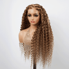 5x5 13x4 lace frontal Wig Mixed Color #4/27 Curly