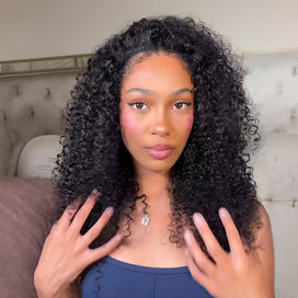 Volume de la Racine aux Pointes Kinky Curly 13x4 Dentelle HD Effet Cuir Chevelu 300%