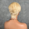 Perruque Full Lace Pixie Asymétrique Noir 613 Blonde Style Side Part Entièrement En Dentelle