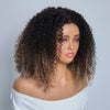 𝐏𝐫𝐞̂𝐭 𝐞𝐧 𝟐𝟒𝐡⚡Perruque Bob Bouclé Glueless 4x4 Ombré Marron Densité 250% avec Edges 4C