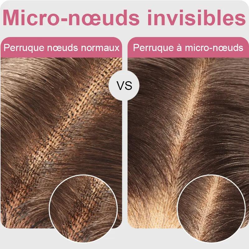 7x5 Glueless Perruque Sans Colle Couleur Mélangé #4/27 Bouclé Cheveux Humains - SHINE HAIR
