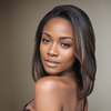 𝟑ᵉ 𝐩𝐞𝐫𝐫𝐮𝐪𝐮𝐞 𝐚̀  €𝟎,𝟏🔥Glueless Highlight 5x5 Perruque Lisse 10"+Glueless Pixie Perruque Straight Taille Modèle