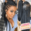𝑩𝒖𝒚 1 𝑮𝒆𝒕 1 𝑭𝒓𝒆𝒆💥Perruque À Tresses En Boîte En Dentelle Intégrale Cheveux Synthétiques Qualité Supérieure 300% Densité