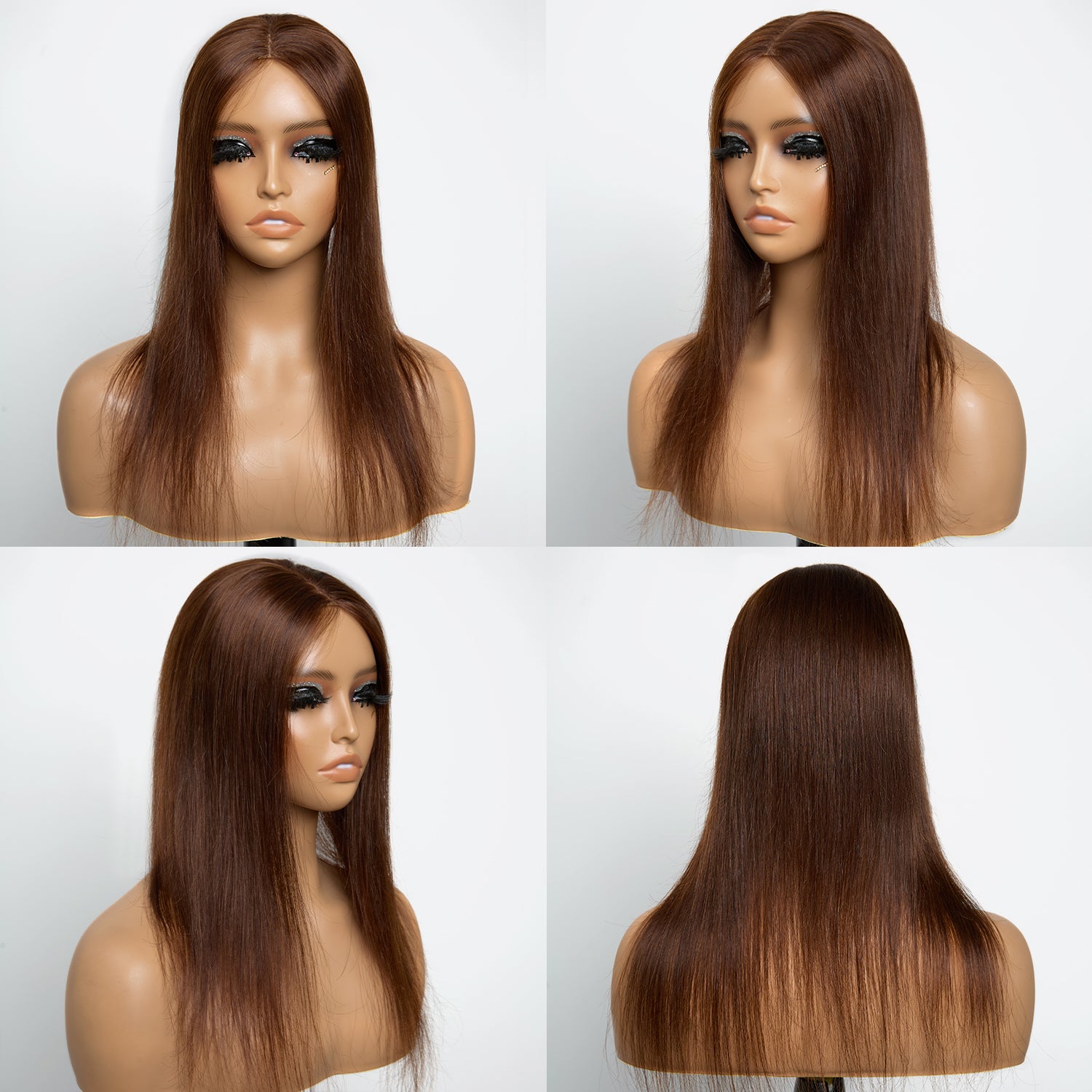Volumateur de Cheveux Brun Lace 5x5 6x6 avec 5 Clips Complément Capillaire Naturel