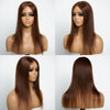 Volumateur de Cheveux Brun Lace 5x5 6x6 Top avec 5 Clips Complément Capillaire Naturel