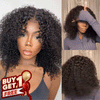 𝑩𝒖𝒚 1 𝑮𝒆𝒕 1 𝑭𝒓𝒆𝒆💥 Populaire 9x6 13x4 Glueless Nœuds Pré-blanchis Kinky Curly Perruque Sans Colle 250%Densité