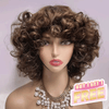 𝑩𝒖𝒚 1 𝑮𝒆𝒕 1 𝑭𝒓𝒆𝒆💥 Duveteux Glueless Bob Boucles Highlight Marron Perruque Sans Colle Cheveux Humains