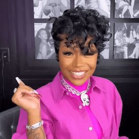 Chic Patron Mature Dentelle Entièrement Transparente Perruque Courte Bouclé