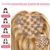 Postiche Top Piece Balayage 8/613 - Dentelle 5x5 - Coupe Dégradée Fluide Hair Topper (Non Perruque)
