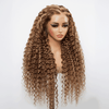 5x5 13x4 lace frontal Wig Mixed Color #4/27 Curly