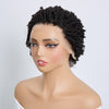 Chic Perruque Afro Kinky Curly Noir 13x4 Sans Colle Cheveux Courts Bouclés Portez Et Partez