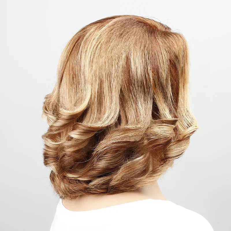 Straight Highlight Lace Front Bob Wig Human Hair 200% Density