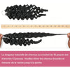 Extensions au Crochet Burmese Curly Effet Plume Soyeux et Sans Nœuds Noir Naturel