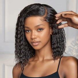 Glueless Boucles De Bohème 7x4 Nœuds Blanchis 3s Wear Go Perruque Sans Colle