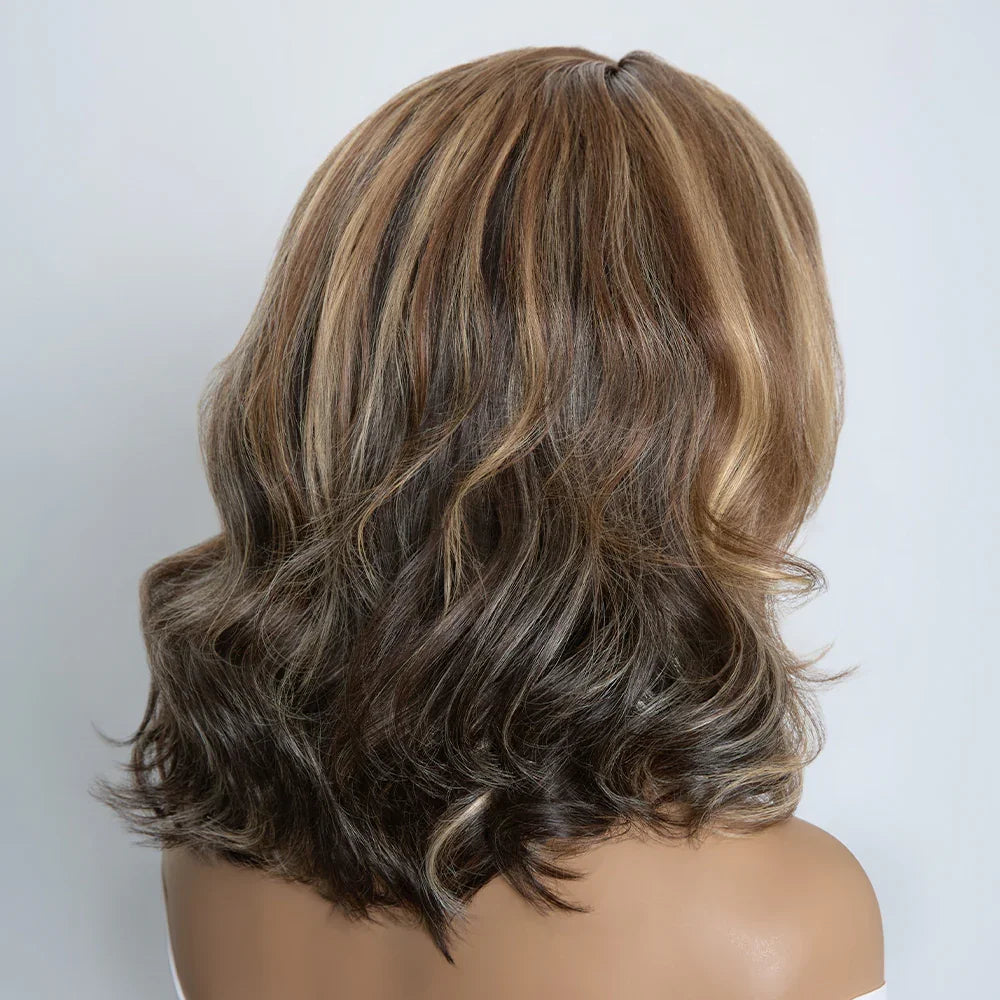 Glueless Nœuds Préblanchis Wear Go Couleur Highlight 5x5 Perruque Sans Colle Lisse