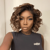 2 𝑭𝑶𝑹 €108🔥Perruque 10" Ombre Bouclé +Pixie Lisse/Pixie Laine Bouclée/Pixie Ondulation De L'eau