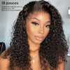 Chic Sans Ondes Romaines Effort Perruque 5x5 13x4 Glueless Water Wave Avec Raie au Milieu Short Wig