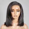 Pour Débutants Glueless Couche Yaki Lisse Wear Go Bob 7x4 Perruque Sans Colle