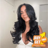 𝑩𝒖𝒚 1 𝑮𝒆𝒕 1 𝑭𝒓𝒆𝒆💥Glueless Couche Pré-épilé Mettre & Aller Body Wave 13x4 Perruque Sans Colle 250% Densité