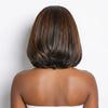 Naturelle Confortable Mèches Blondes Glueless 5x5 Perruque Bob Sans Colle Empilée Ondulé