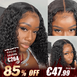 Flash Sale Mignon Glueless Bob 4x4 13x4 Perruque Sans Colle Cheveux Humains Bouclé