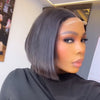 Bob Ultra Court Lisse Style Boss Glueless Perruque Prête à Poser