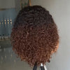 Glueless Rebondissement Bouclé Couleur Brun Cuivré Ombré 5x5 Perruque Sans Colle 300% Densité
