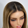 Glueless Pré-épilé Couleur Mèches Blondes Ombré 5x5 Bob Perruque Sans Colle Lisse