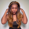 Glueless Luxe Nœuds Invisibles Couche 4x4 Couleur Highlight Perruque Sans Colle Body Wave