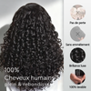 Volumineuse Et Fournie Glueless Couché 5x5 Perruque Sans Colle Boucles Rebondissantes 300% Densité