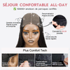Glueless Brun Chocolat Bob 4x4 Perruque Sans Colle Wear Go Lisse Cheveux Humains
