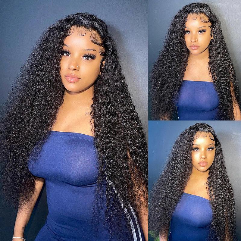 4x4 13x4 Lace Frontale Curly wave Perruque cheveux humains - SHINE HAIR