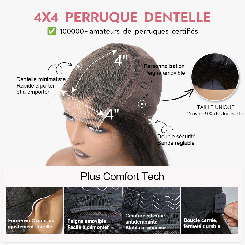 7x5 5X5 Glueless Chocolate Brown Bob Wig Glueless Wear Go Straight