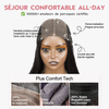𝐋𝐨𝐭 𝐚𝐯𝐚𝐧𝐭𝐚𝐠𝐞𝐮𝐱 |Glueless Adapté Aux Débutants Perruque Sans Colle À Frange Cheveux Humains