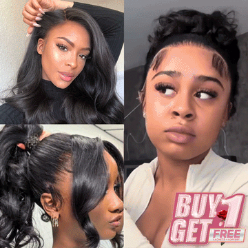 𝑩𝒖𝒚 1 𝑮𝒆𝒕 1 𝑭𝒓𝒆𝒆💥 360 Perruque Dentelle Frontale Casquette À Cordon Flexi-Fit Invisible Body Wave