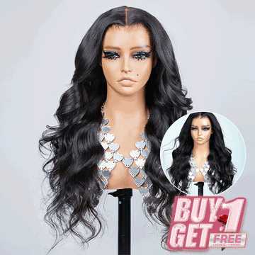 𝑩𝒖𝒚 1 𝑮𝒆𝒕 1 𝑭𝒓𝒆𝒆💥 9x6 Glueless Nœuds Blanchis Wear Go Body Wave Perruque Sans Colle